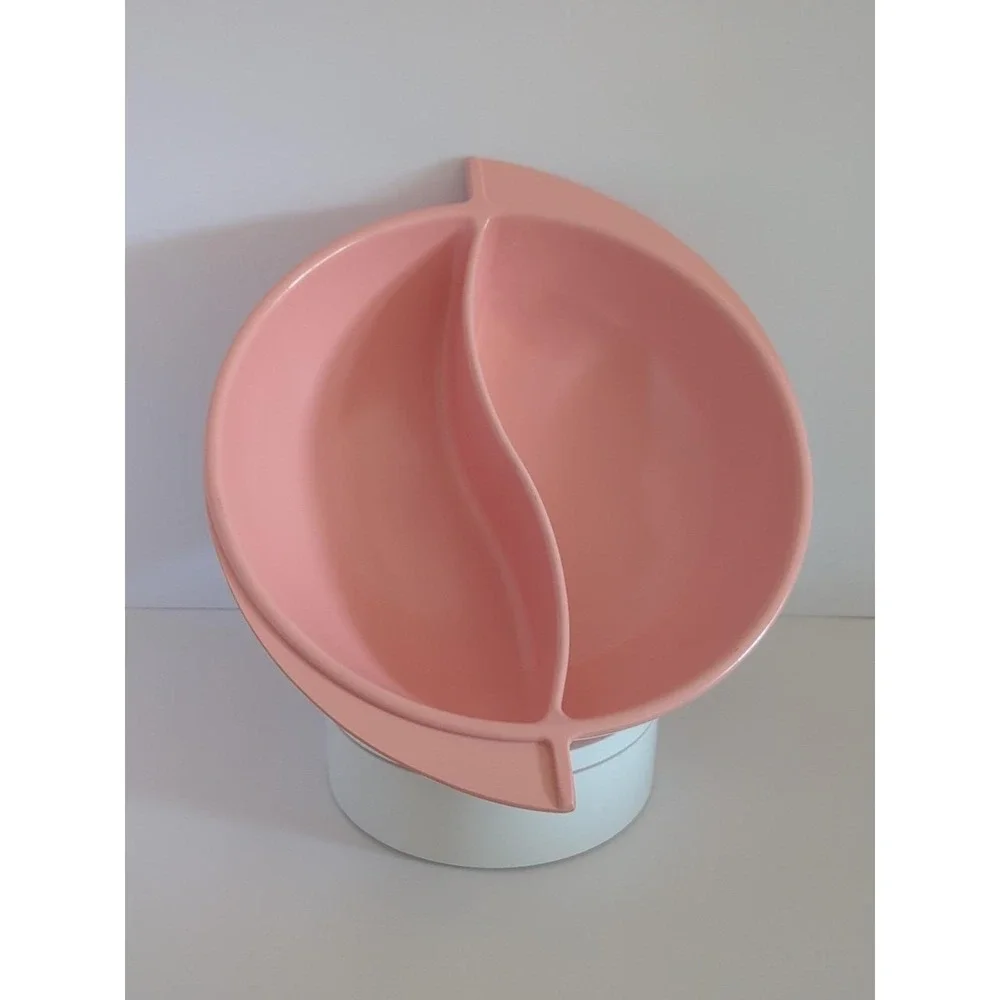 Vintage 1950s Boonton Ware Atomic Pink 8